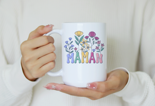 Mug fête des mères fleur