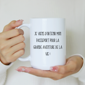 Mug baptême, mon passeport pour la grande aventure de la vie