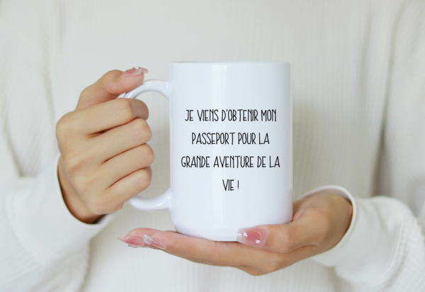 Mug baptême, mon passeport pour la grande aventure de la vie