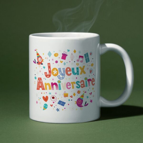 Mug pour souhaiter joyeux anniversaire