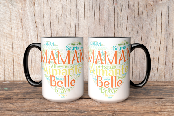 Mug fête des mères maman cœur – Image 3