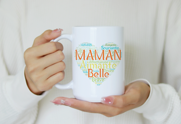 Mug fête des mères maman cœur