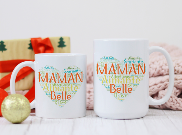 Mug fête des mères maman cœur – Image 2