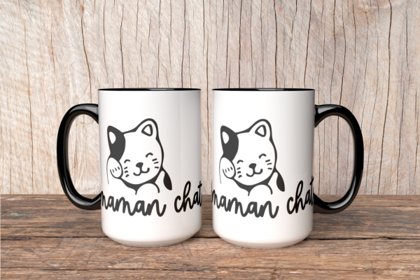 Mug fête des mères maman chat – Image 2