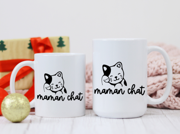 Mug fête des mères maman chat – Image 3