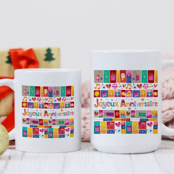 Mug joyeux anniversaire couleur – Image 3