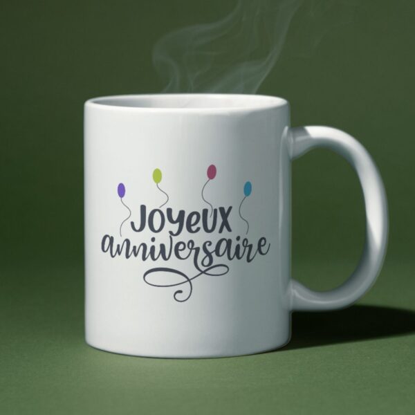 Mug ballon joyeux anniversaire