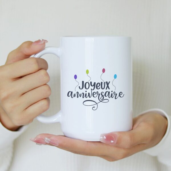 Mug ballon joyeux anniversaire – Image 2