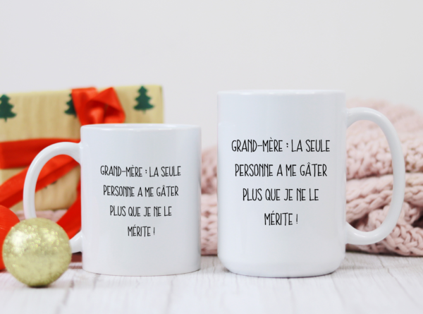 Mug Fête Grand Mère originale – Image 3