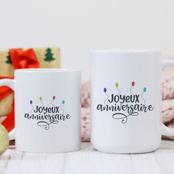 Mug ballon joyeux anniversaire – Image 3