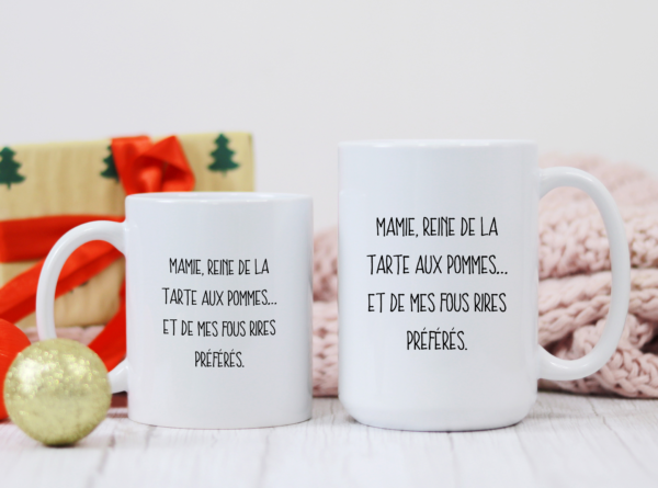 Mug Mamie reine de la tarte aux pommes – Image 3