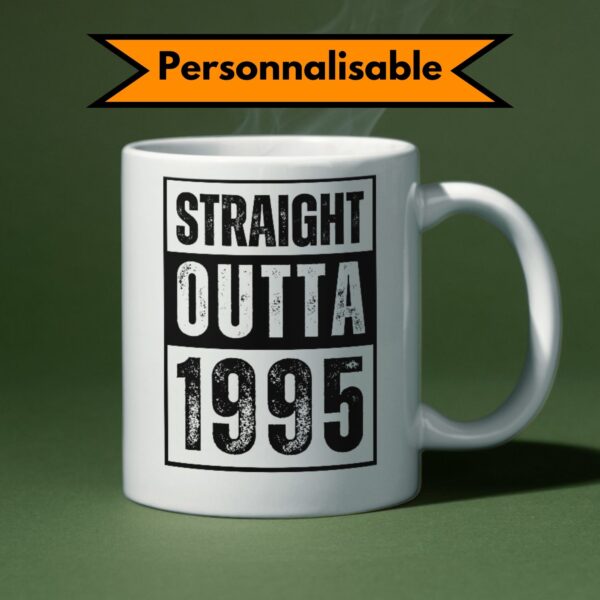 Mug straight outta date anniversaire