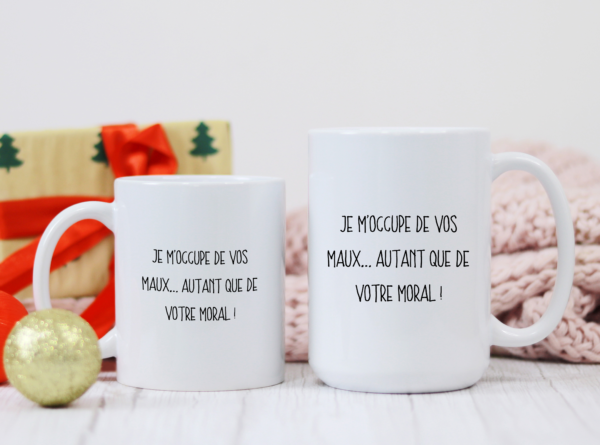 Mug infirmière je m'occupe de vos maux – Image 3