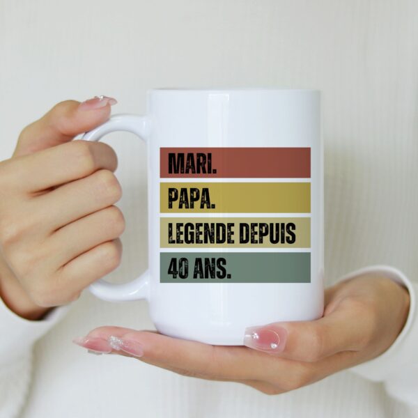 Mug anniversaire pour papa et mari – Image 2