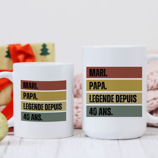 Mug anniversaire pour papa et mari – Image 3