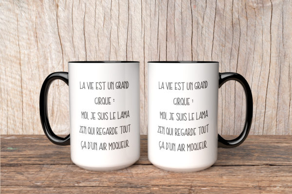 Mug je suis le lama zen – Image 2