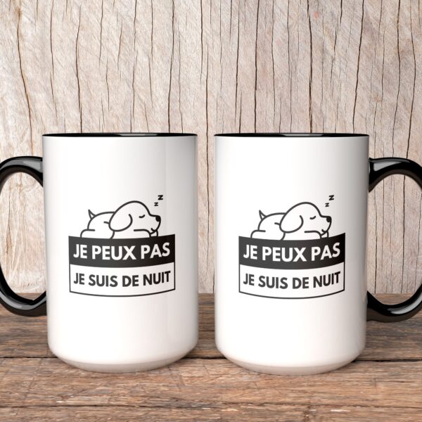 Mug Infirmière drôle je peux pas je suis de nuit – Image 4