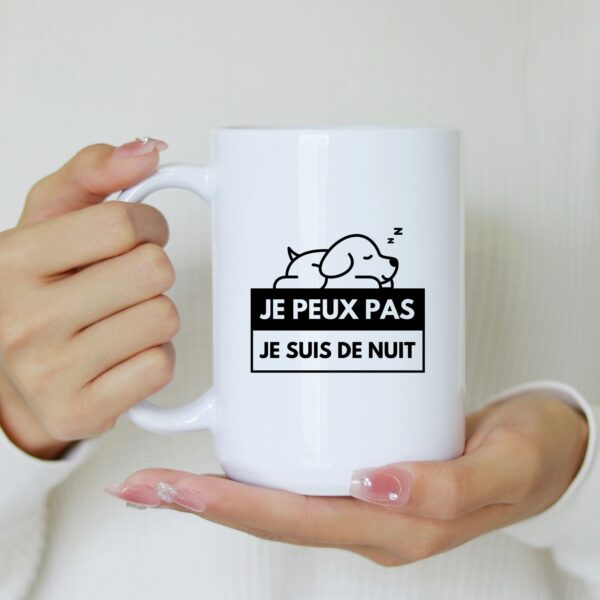 Mug Infirmière drôle je peux pas je suis de nuit – Image 3