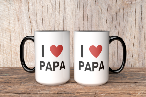 Mug Je t'aime Papa – Image 2