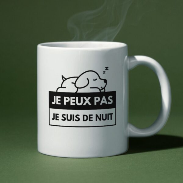 Mug Infirmière drôle je peux pas je suis de nuit