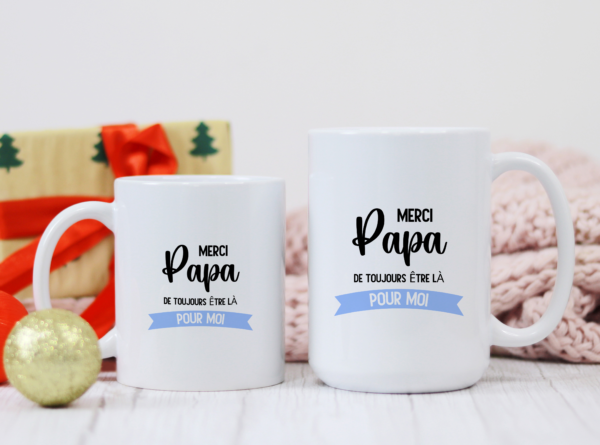 Mug Merci Papa d'être toujours là pour moi – Image 3