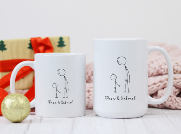 Mug personnalisé papa et fils – Image 3