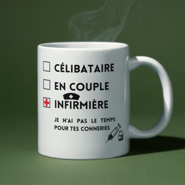 Mug humour pour infirmière