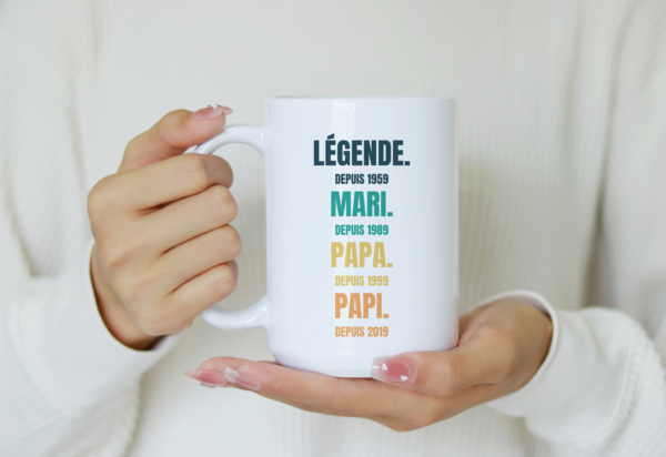 Mug Légende Mari Papa Papi