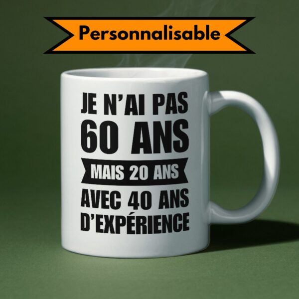 Mug humour anniversaire à offrir