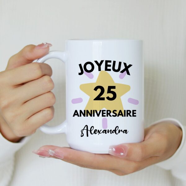 Mug joyeux anniversaire à personnaliser – Image 2