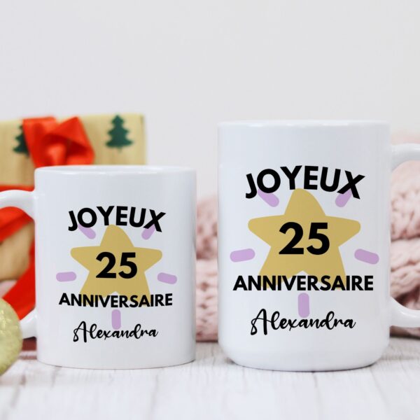 Mug joyeux anniversaire à personnaliser – Image 3