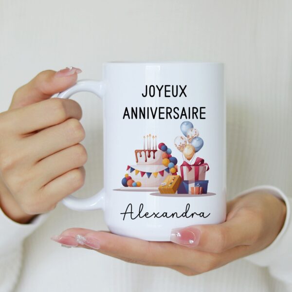 Mug personnalisé joyeux anniversaire – Image 2