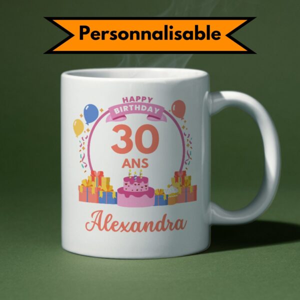 Mug personnalisable happy birthday